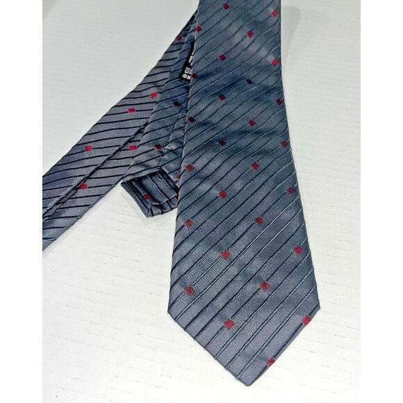Brioni Striped Tie Silver Hand Made 100% Silk Tie Italy Mens Luxury 3.5 X 58 - Picture 12 of 14